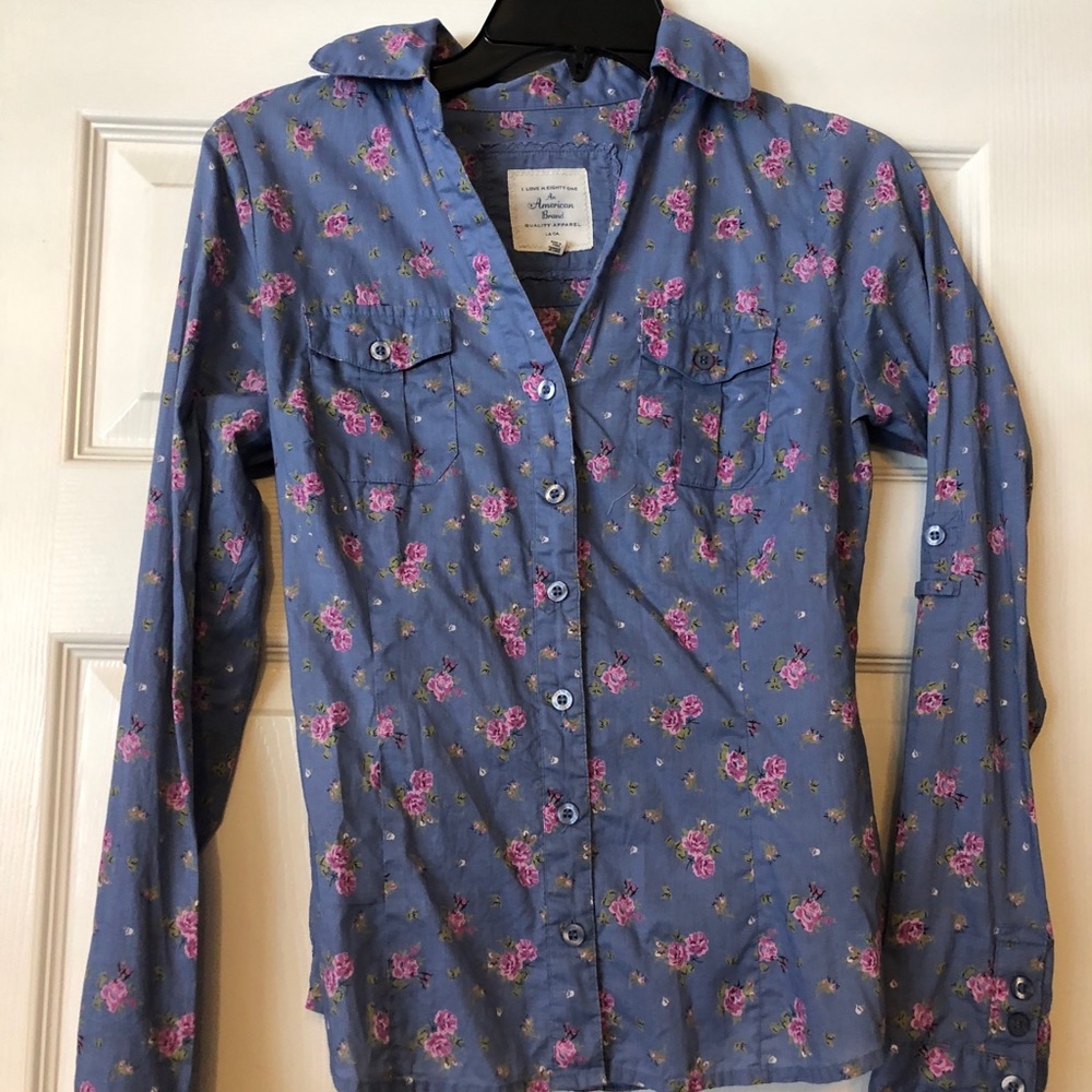 American Eagle floral bottom down